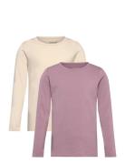 Basic 35 -T-Shirt Ls Tops T-shirts Long-sleeved T-shirts Multi/pattern...