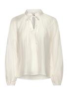 Ihkarlani Ls Tops Shirts Long-sleeved White ICHI