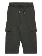 Cargo Joggers With Drawstring Bottoms Sweatpants Green Mango