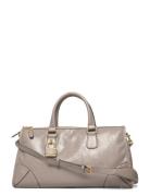 Shiny Handbag With Handles Bags Top Handle Bags Grey Mango