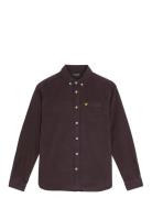 Needle Cord Shirt Tops Shirts Long-sleeved Shirts Brown Lyle & Scott