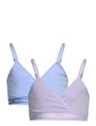 2T-2Pk Bralettes Night & Underwear Underwear Tops Purple Converse