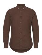 Slim Fit Garment-Dyed Oxford Shirt Tops Shirts Casual Brown Polo Ralph...