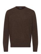Alpaca Blend-Lsl-Plo Tops Knitwear Round Necks Brown Polo Ralph Lauren