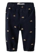 Nbmben Baggy R Cord Emb Pant 2226-Yt R Bottoms Trousers Navy Name It