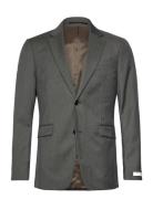 Justin Suits & Blazers Blazers Single Breasted Blazers Grey Tiger Of S...