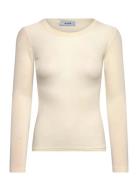 Mscally Long Sleeve Top Tops T-shirts & Tops Long-sleeved Cream Minus