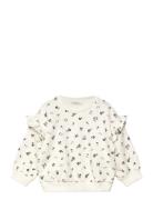 Ruffle Detail Sweatshirt Tops Sweat-shirts & Hoodies Sweat-shirts Crea...