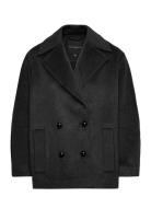 Adele Wool Pea Coat Villakangastakki Pitkä Takki Grey French Connectio...