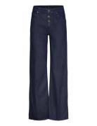 Low-Rise Straight-Leg Jeans With Buttons Bottoms Jeans Straight-regula...