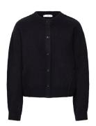 Straight-Fit Cardigan With Buttons Tops Knitwear Cardigans Navy Mango