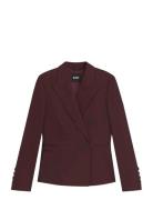 Jiamia Blazers Double Breasted Blazers Burgundy BOSS