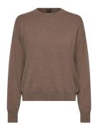Fascona Tops Knitwear Jumpers Brown BOSS
