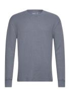 Long Sleeve Thermal Crew Tops T-shirts Long-sleeved Grey Hollister