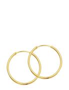 Hoop Basic - Creoles Gold-Plated Accessories Jewellery Earrings Hoops ...