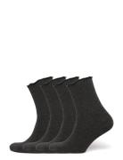 Rhatlanta Socks - 4-Pack Lingerie Socks Regular Socks Grey Rosemunde