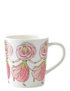 Rose Mug With Handle Home Tableware Cups & Mugs Coffee Cups White Desi...