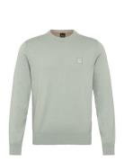 Kanovano_S Tops Knitwear Round Necks Green BOSS