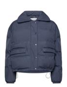 Lr-Mona Vuorillinen Takki Topattu Takki Navy Levete Room