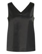 Zilkyiw V Top Tops T-shirts & Tops Sleeveless Black InWear