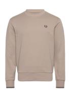 Crew Neck Sweatshirt Tops Sweat-shirts & Hoodies Sweat-shirts Beige Fr...