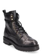 Jana Wool Shoes Boots Ankle Boots Laced Boots Black Pavement