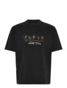 Countryside Prep Embrodiery Tops T-shirts Short-sleeved Black Abercrom...