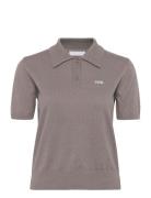 2Nd Jean - Soft Wool Blend Tops T-shirts & Tops Short-sleeved Grey 2ND...