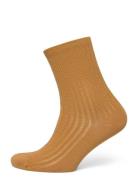 Helga Crochet Sock Lingerie Socks Regular Socks Orange Becksöndergaard